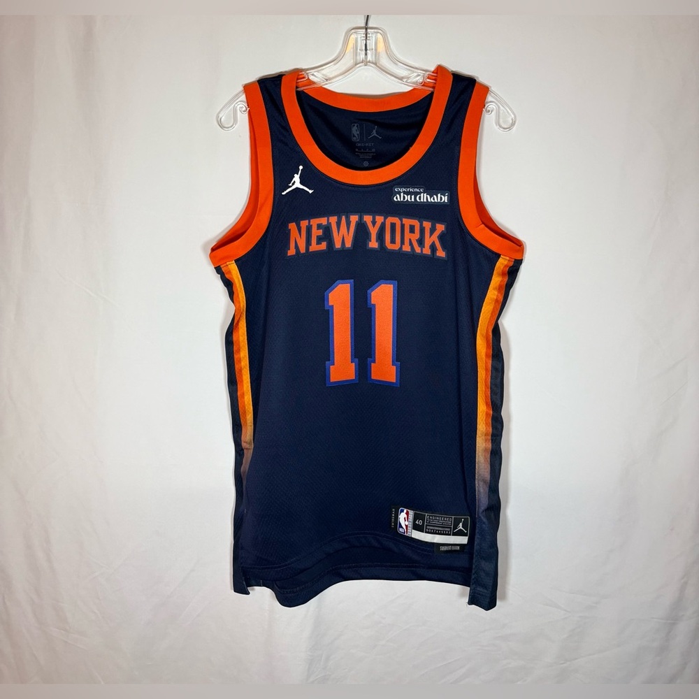 Nike New York Knicks #11 Brunson Statement Edition Swingman Basketball Jersey 40